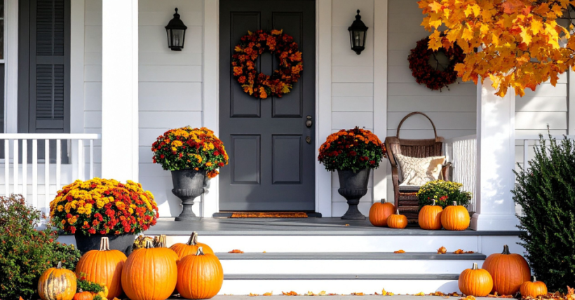 How to Create a Warm and Welcoming Front Porch for Fall